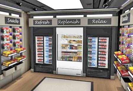 Modern vending machine representing workplace provider options